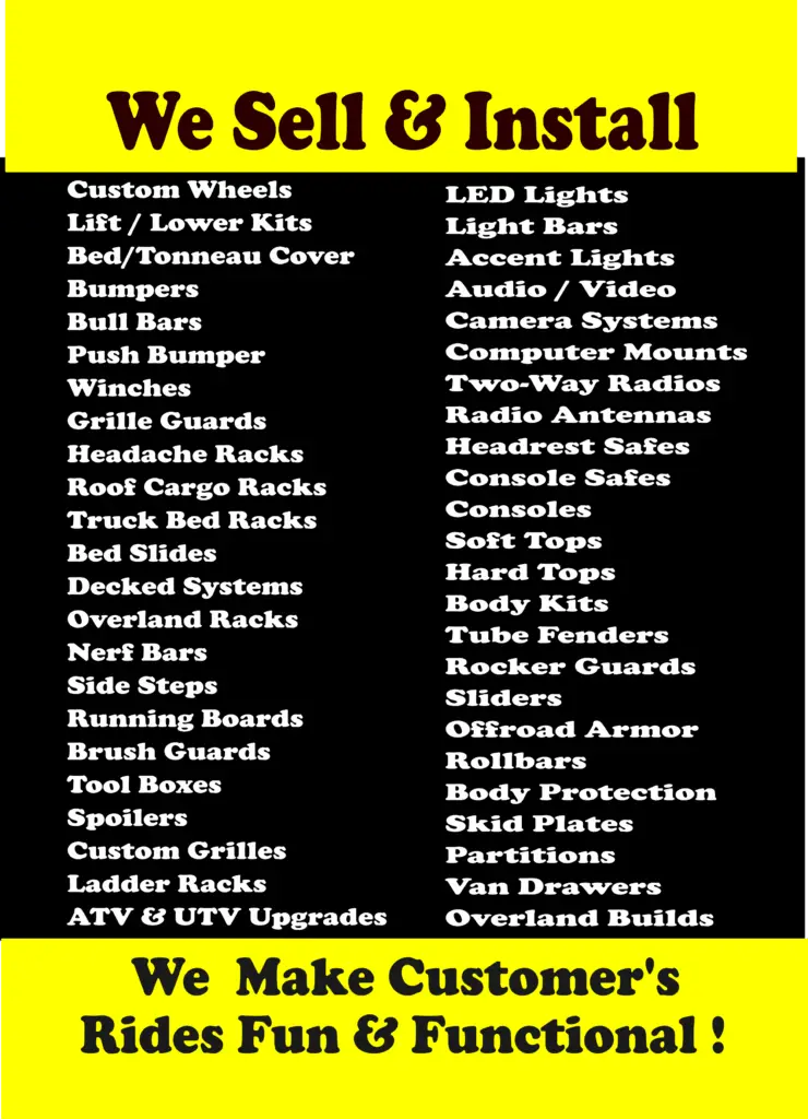 items list
